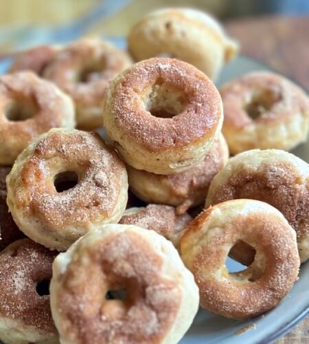 Baked Apple Cinnamon Donuts