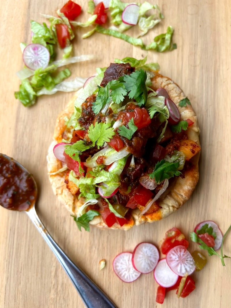 Chicken Chorizo Sopes