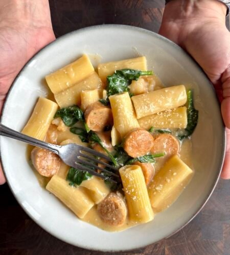 Creamy Shrimp and Sausage Pasta