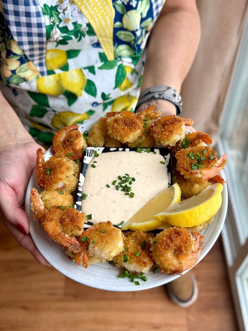 Crispy Pan Fried Panko Shrimp