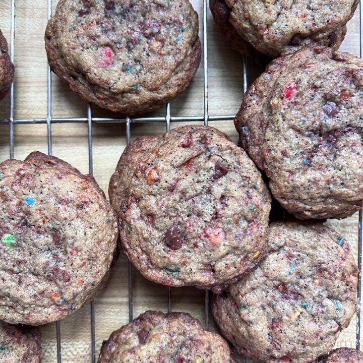 these are cold brew cookies made with cold brew M&Ms