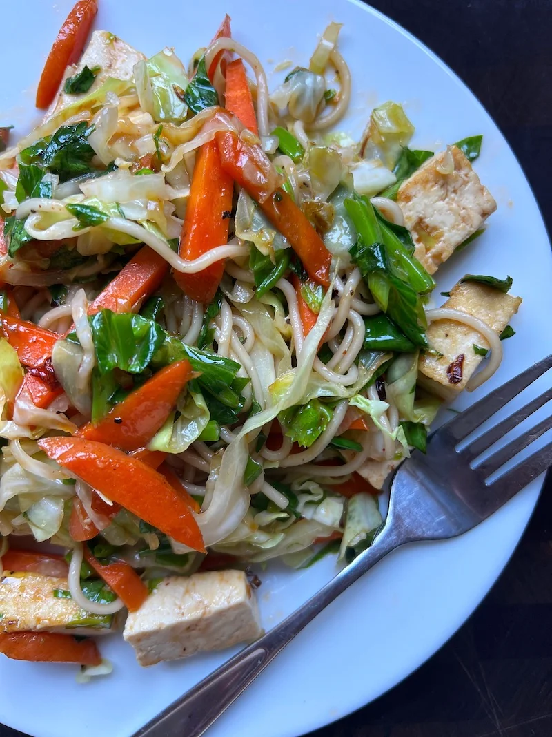 tofu cabbage stir fry