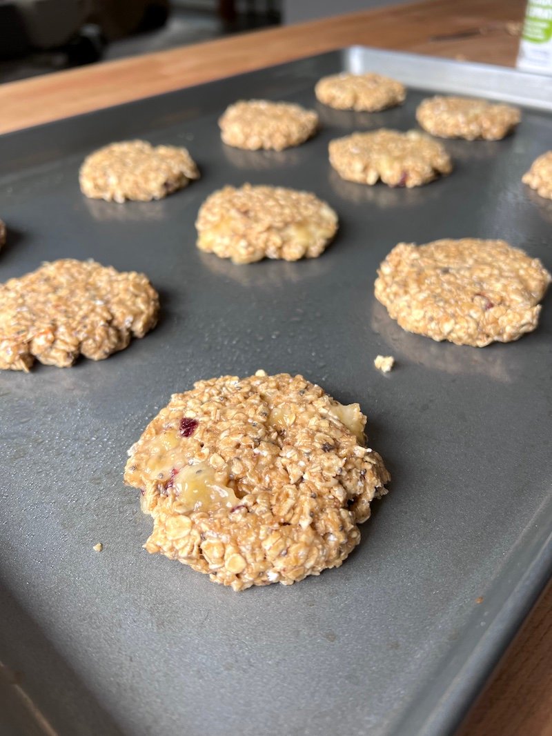 these are pressed breakfast cookies ready to bake - weight watchers friendly too