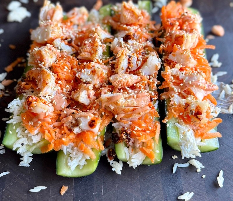 Cucumber Shrimp Boats