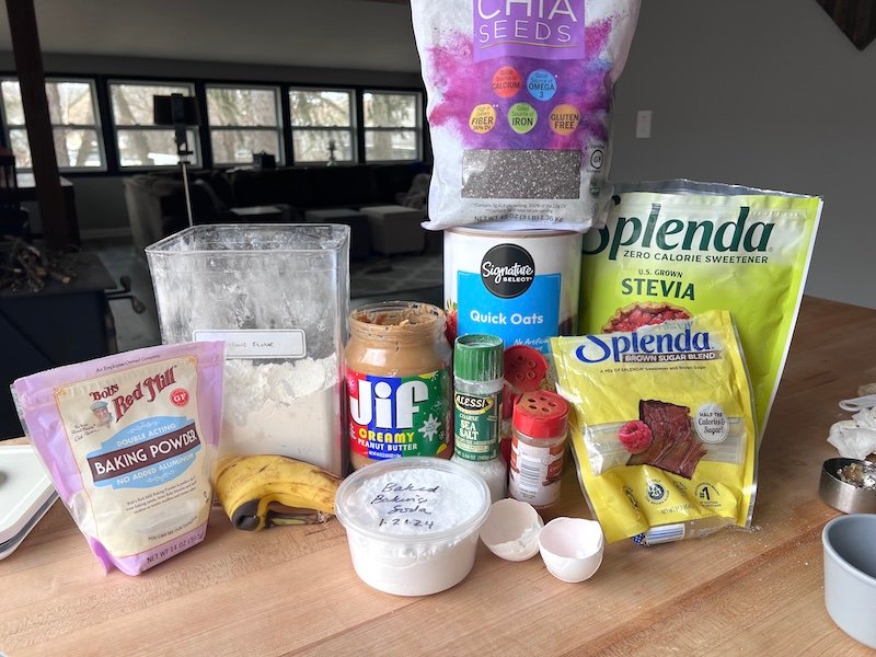 ingredients needed for 2 Weight Watchers point breakfast cookies