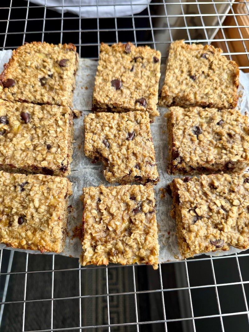 5 weight watchers points peanut butter banana oat bars