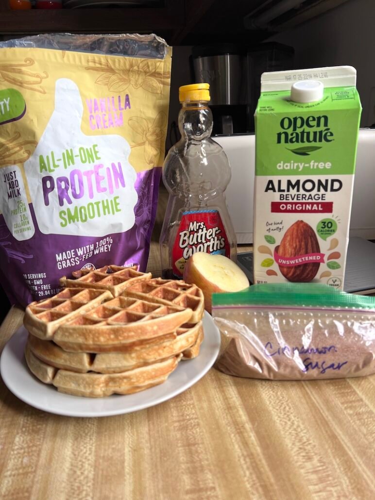 these are some of the ingredients to make waffles that are 5 weight watchers points and an easy waffle recipe