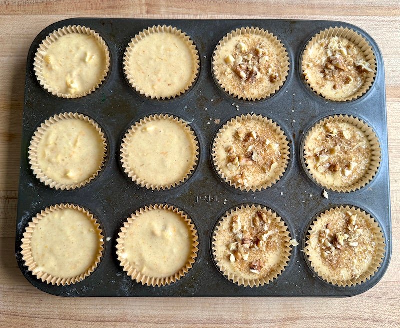 weight watchers cupcakes ready for the oven