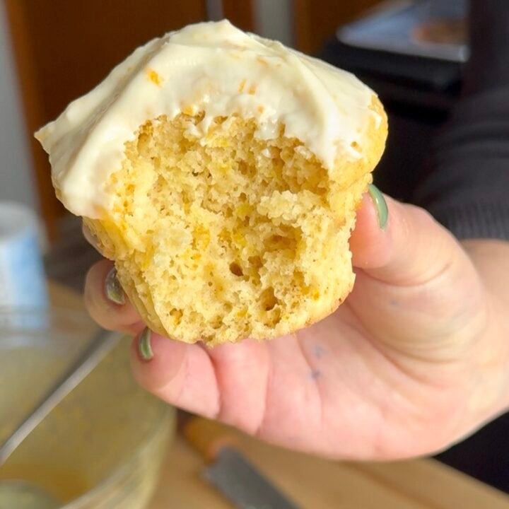 orange creamsicle cupcakes that are 5 weight watchers points