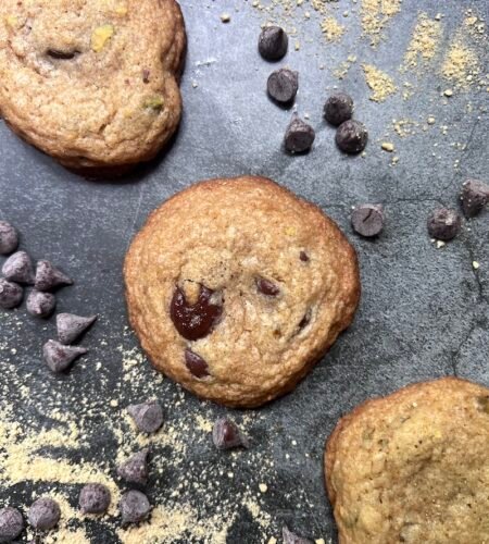 Chocolate Chip Pistachio Cookies