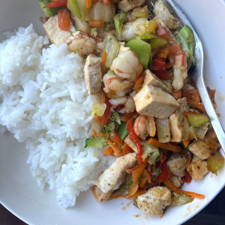 high protein stir fry that