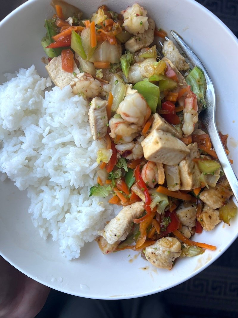 high protein stir fry that