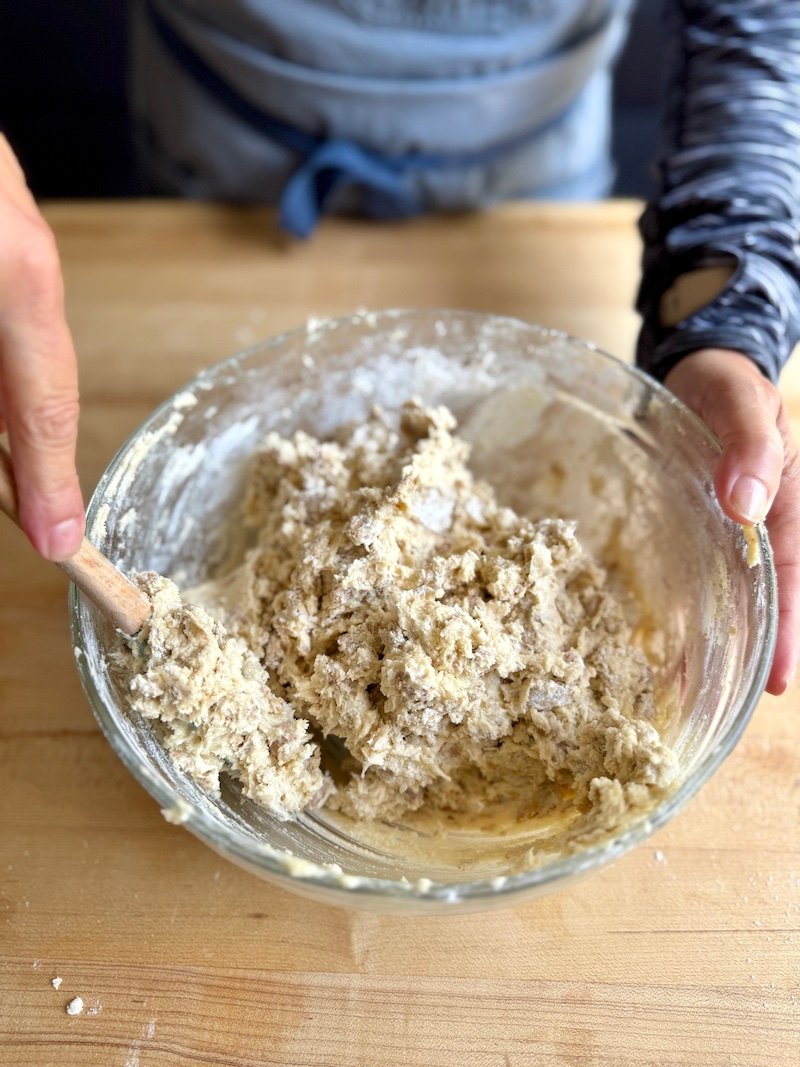 creaming the sugar and butter