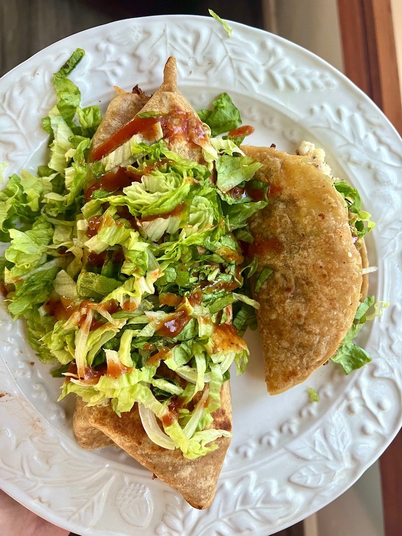 taco burrito protein plate that is 2 weight watchers points