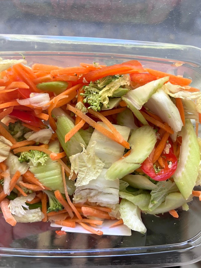prepared veggie stir fry 