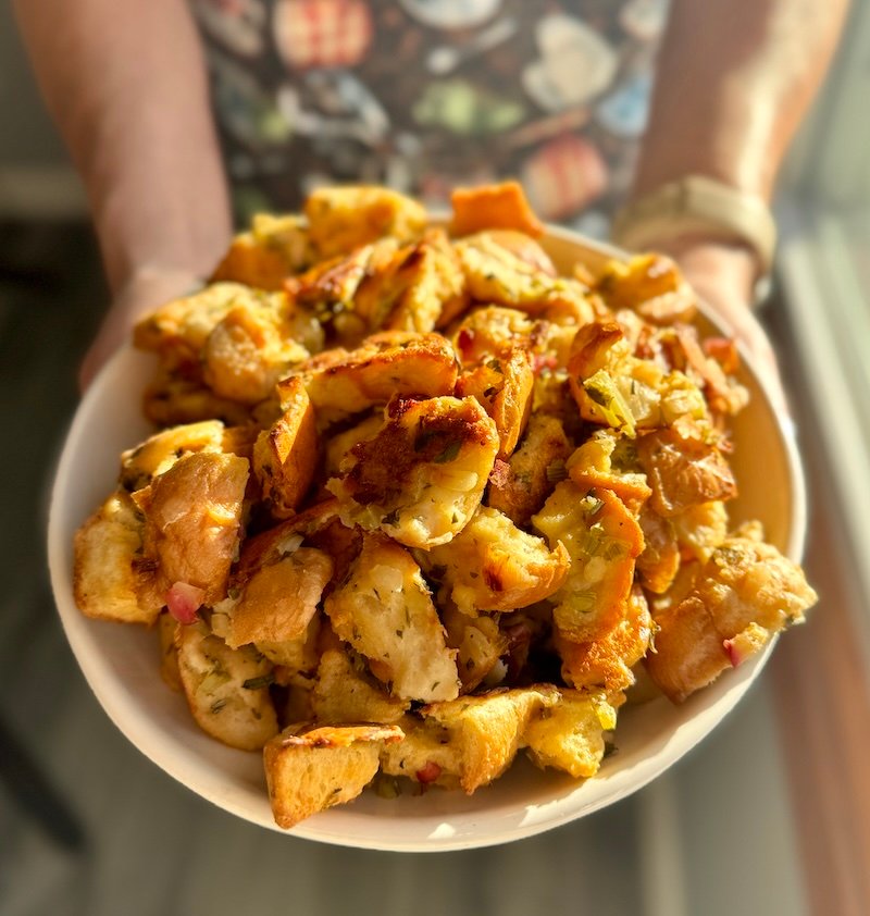 sheet pan stuffing for thanksgiving