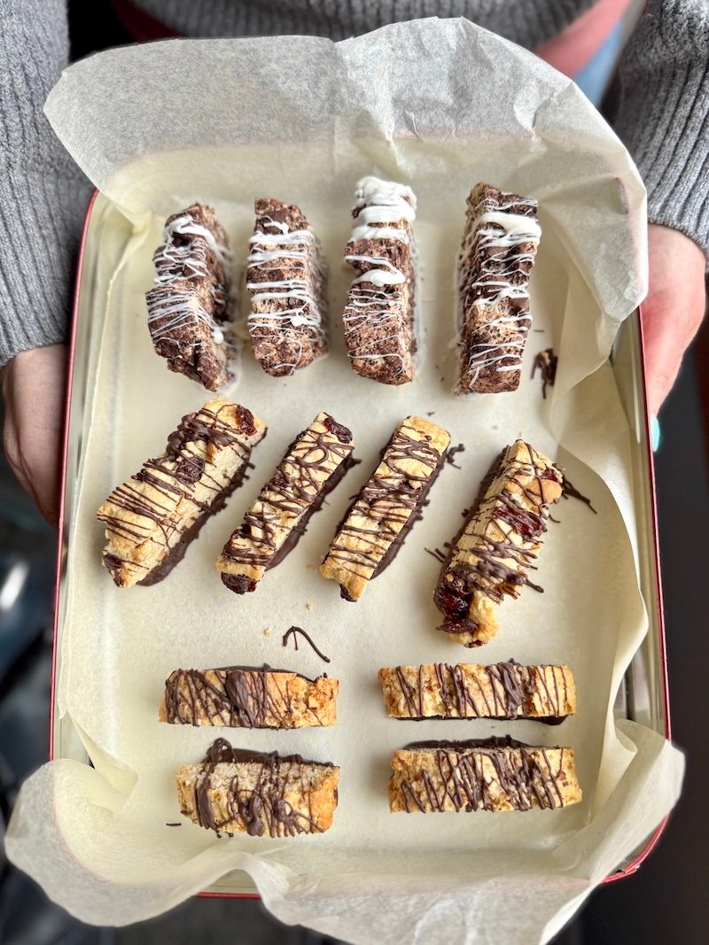 Three Biscotti from One Dough