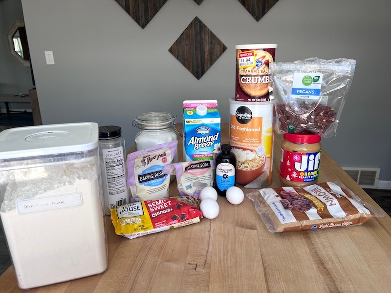 these are ingredients needed to make granola cookies