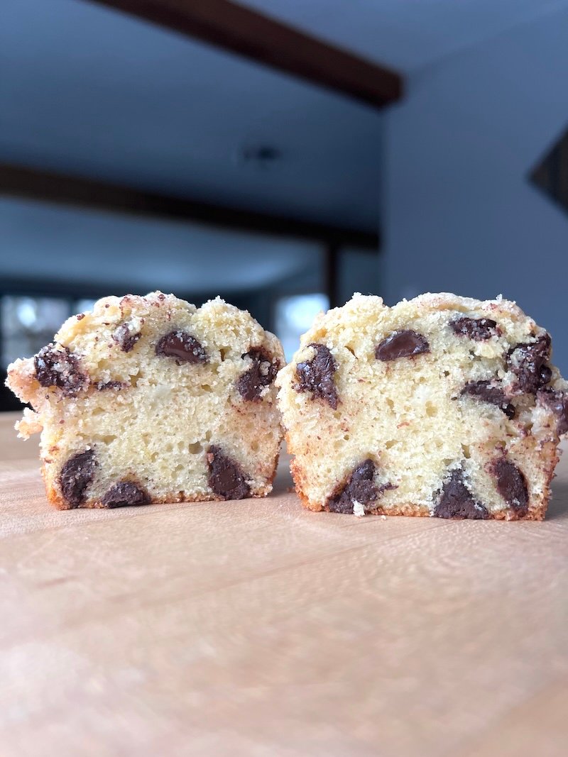 banana dark chocolate chip cookies