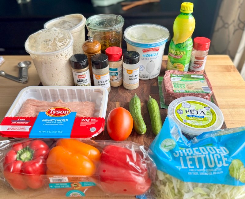 ingredients needed for doner