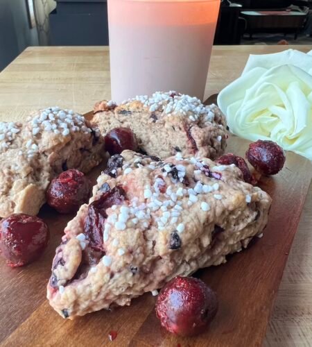 Blueberry Sour Cherry Scones