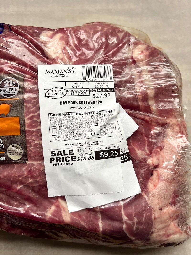 bone in pork shoulder that is zero weight watcher points for lean