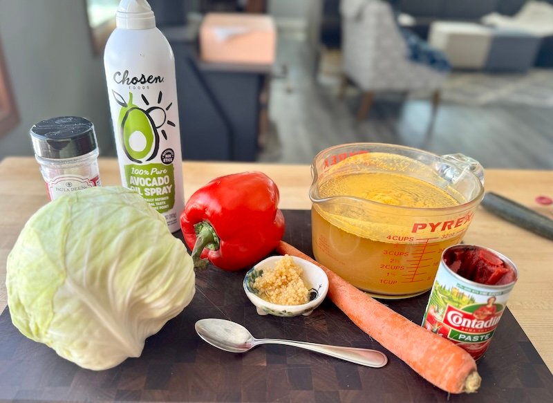 ingredients needed for braised cabbage 