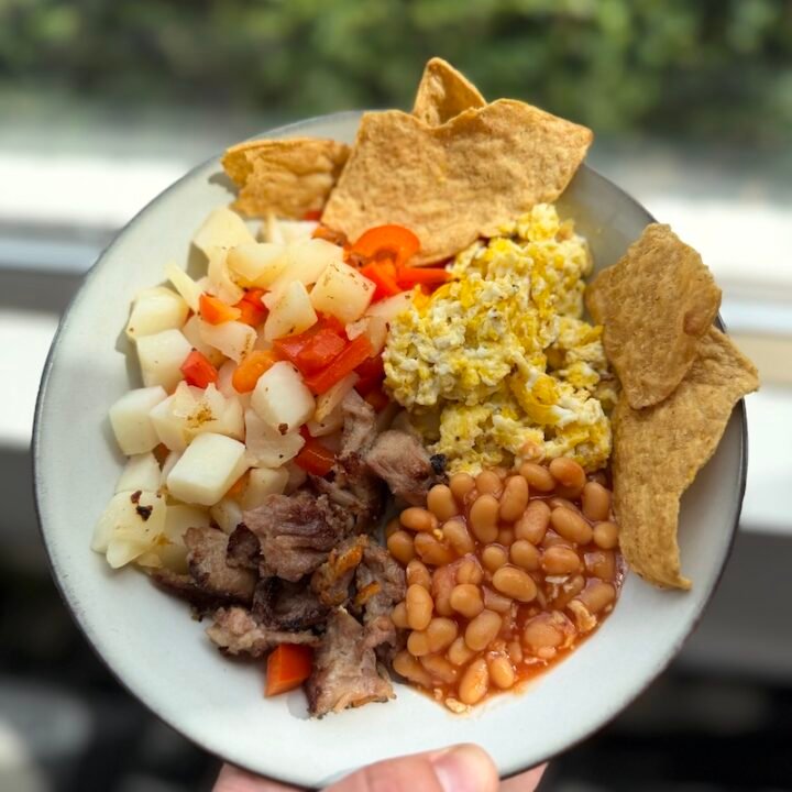 breakfast bowl with beans
