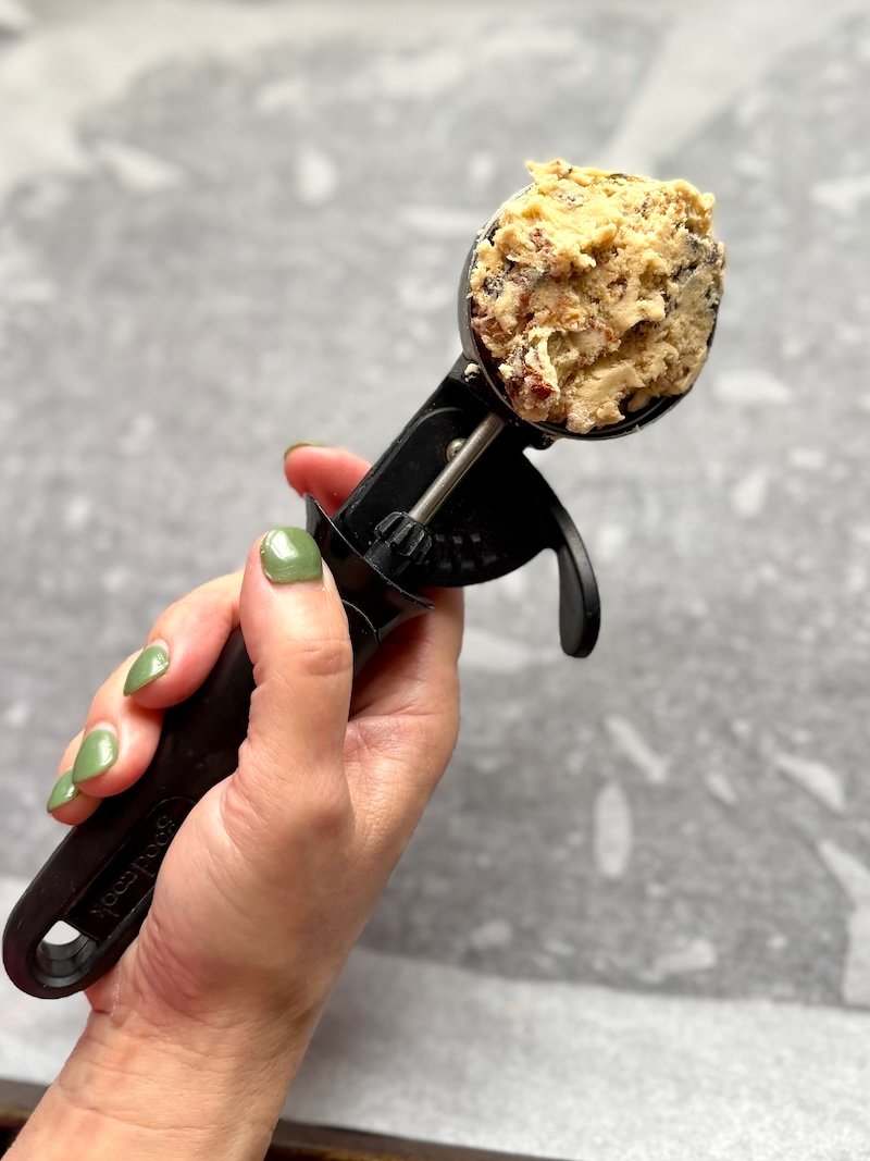 ice cream scoop to make cookies