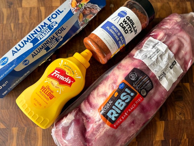 ingredients for easy bbq ribs