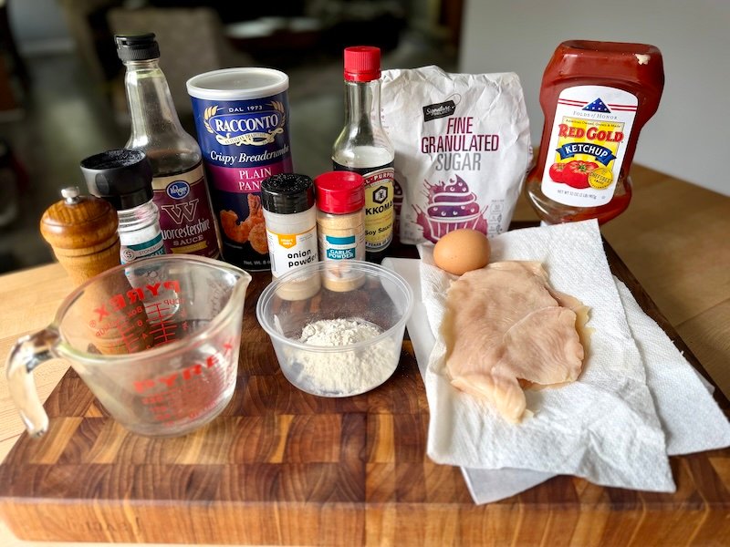 ingredients needed for katsu chicken