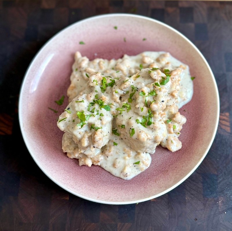 Healthy Biscuits and Gravy