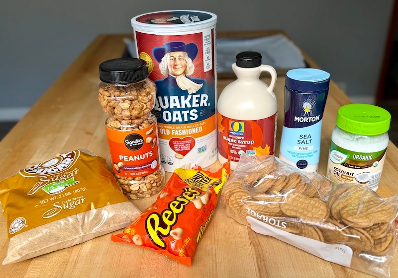 ingredients needed for nutter butter granola 