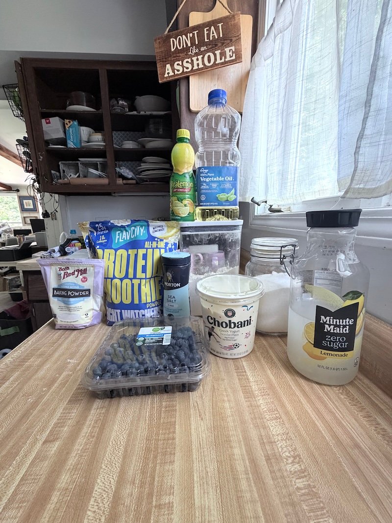 ingredients for mini muffins