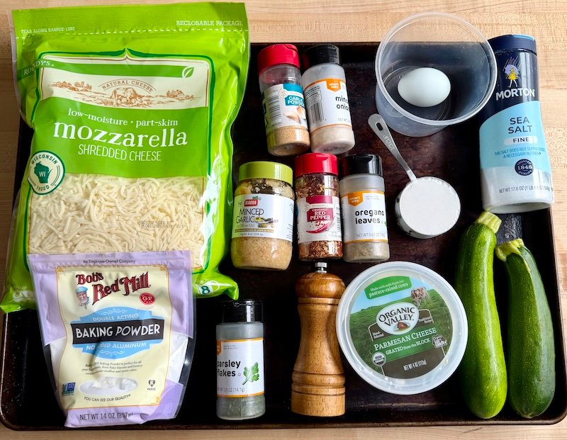 ingredients needed for zucchini fritters 2 weight watchers points
