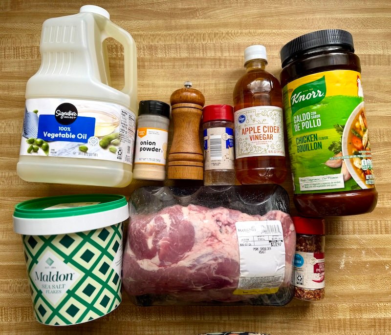 ingredients needed for pork bbq in the instant pot