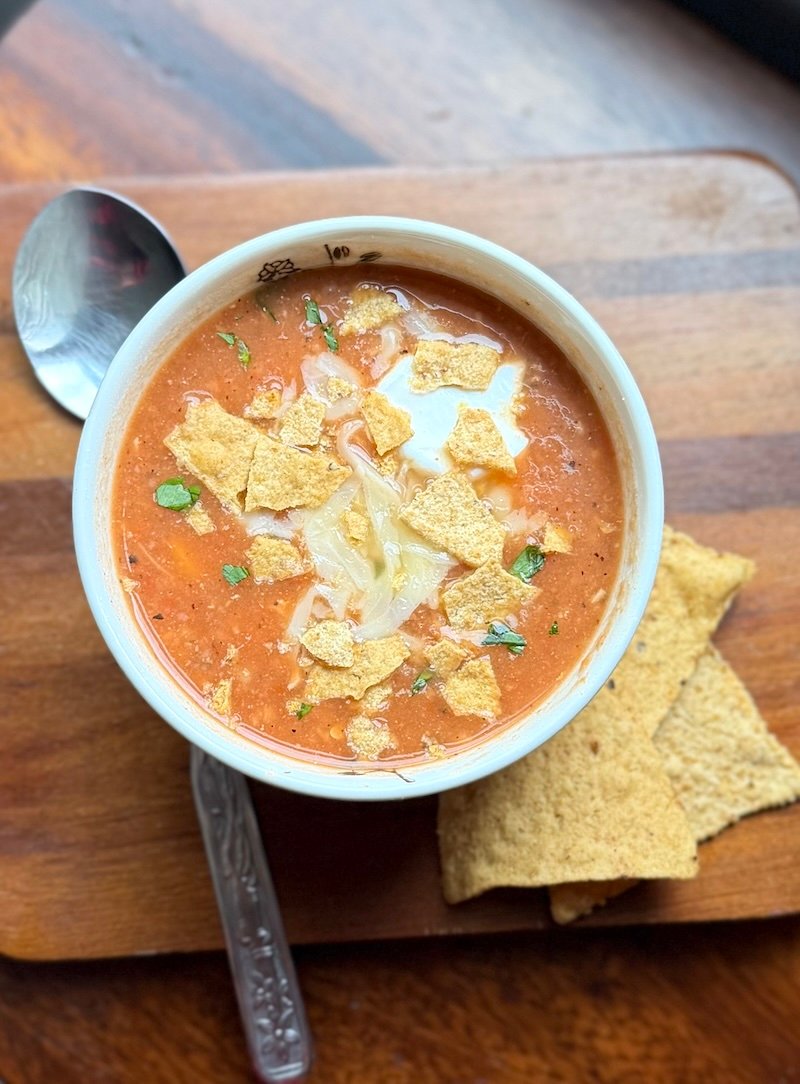 easy chicken tortilla soup