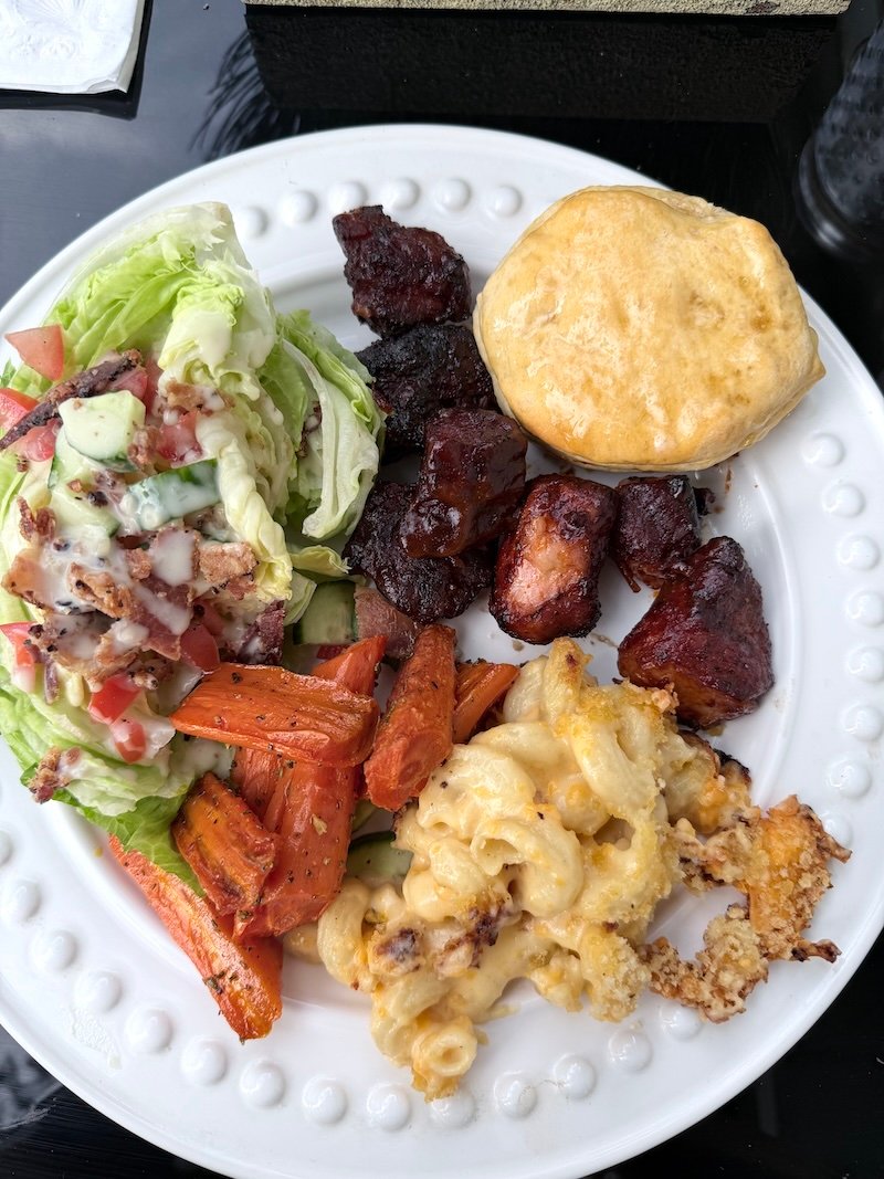 bbq dinner plate