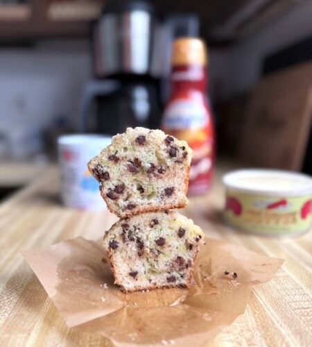 Zucchini Dark Chocolate Chip Muffins
