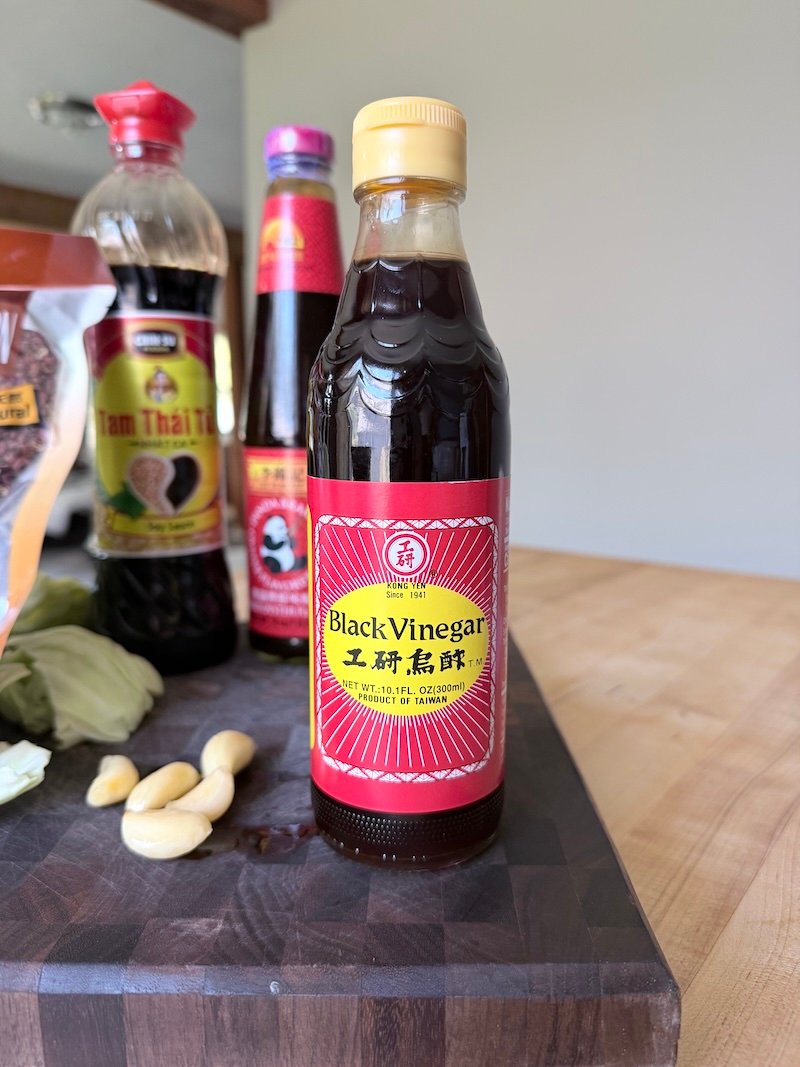 this is a jar of black vinegar