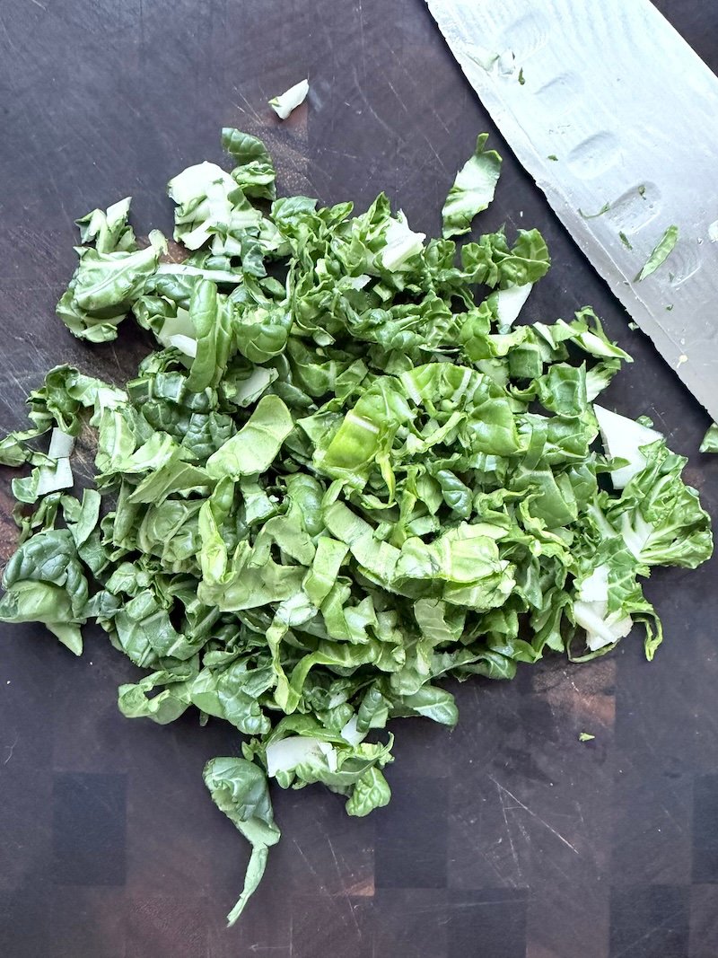 leafy green bok choy