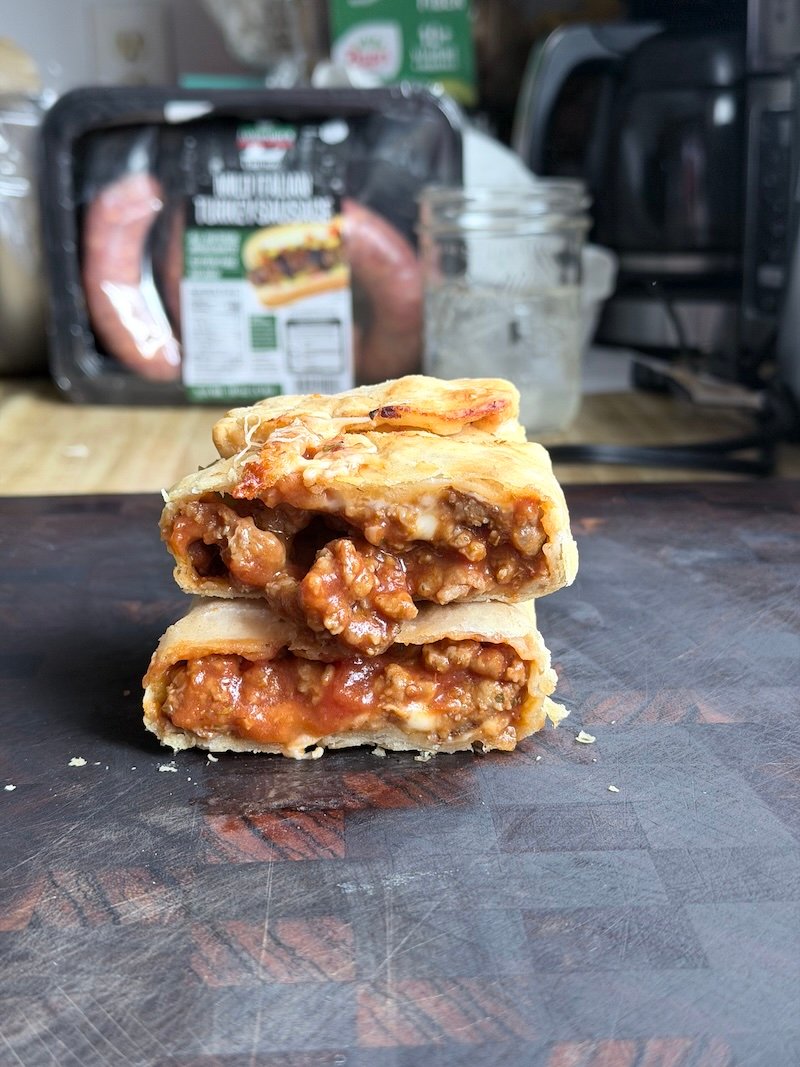 Homemade Chicago Style Pizza Puffs